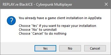 Repair or uninstall prompt
